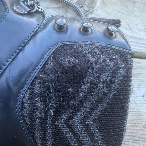 Louis Vuitton breaking away high top leather wool  boots US8 UK7 - Picture 6 of 16